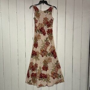 Paper Heart Women's Size Small Pink Mauve Floral Print Sleeveless Midi Dress NWT